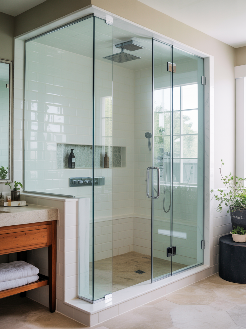 ClearEdge Shower Enclosures - premium aluminum and glass solution